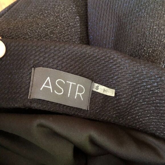 ASTR The Label Size Small Black Blue Metallic Pencil Skirt‎ Fitted Bodycon - Picture 7 of 7